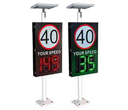 2 and half digit radar speed sign black reflective film
